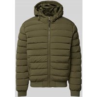 Pepe Jeans Steppjacke mit Reißverschlusstaschen Modell 'Tomek' in Oliv, Größe XXL von Pepe Jeans