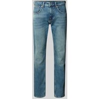 Pepe Jeans Straight Fit Jeans aus Baumwoll-Mix Modell 'CASH' in Jeansblau, Größe 34/32 von Pepe Jeans