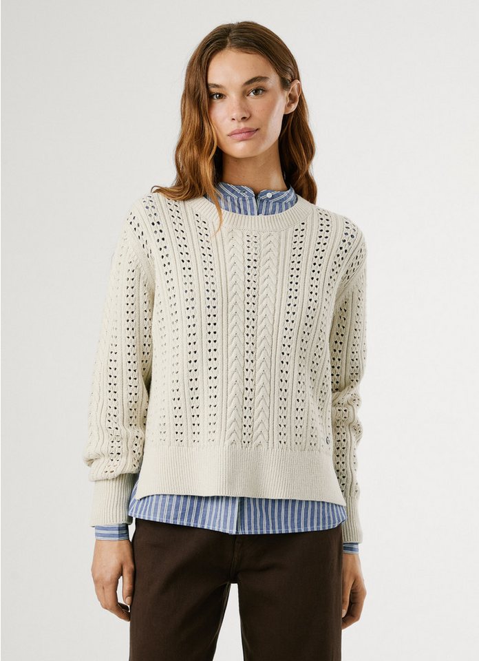 Pepe Jeans Strickpullover CANDIDE mit Lochmuster von Pepe Jeans