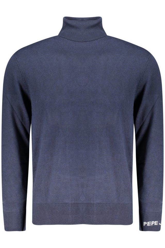 Pepe Jeans Strickpullover Blauer Herren Rollkragen Pullover mit Stickerei und Logo-Detail Pepe Jeans Strickpullover Blauer Herren Rollkragen Pullover mit Stickerei und Logo-Detail von Pepe Jeans