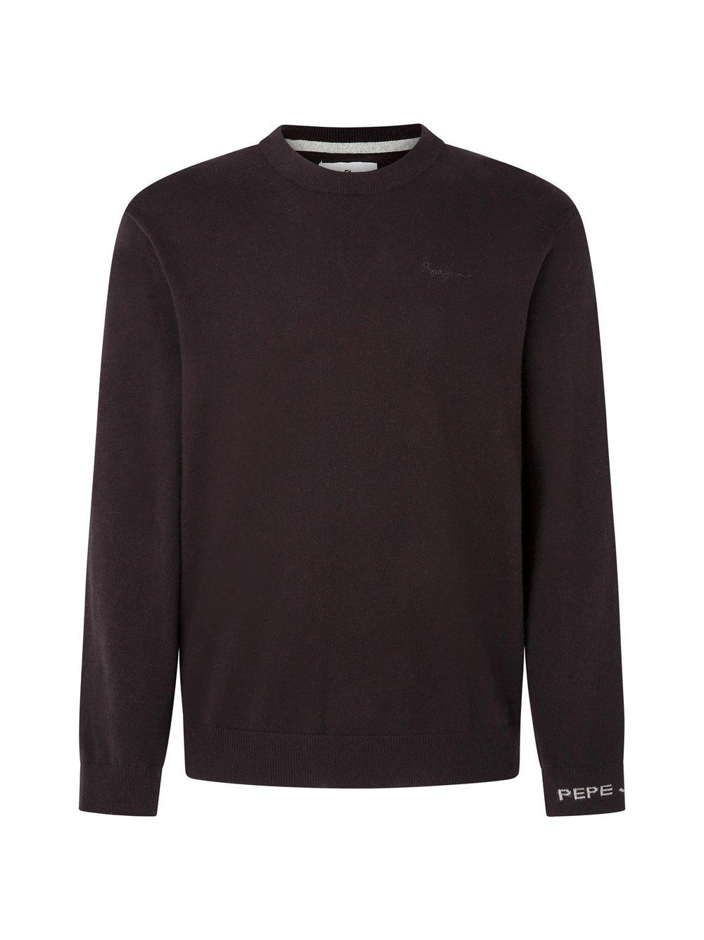 Pepe Jeans Strickpullover Herren Baumwolle Rundhals, schwarz von Pepe Jeans