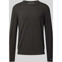 Pepe Jeans Strickpullover aus Baumwoll-Woll-Mix mit Kaschmir-Anteil Modell 'Andre' in Anthrazit, Größe XXL von Pepe Jeans