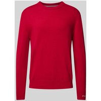 Pepe Jeans Strickpullover aus Baumwoll-Woll-Mix mit Kaschmir-Anteil Modell 'Andre' in Rot, Größe XXL von Pepe Jeans