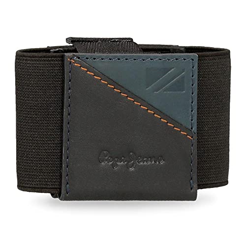 Pepe Jeans Striking Geldbörse mit Kartenhalter, Braun, 11 x 7 x 1,5 cm, Leder, braun, Geldbörse mit Kartenfach von Pepe Jeans