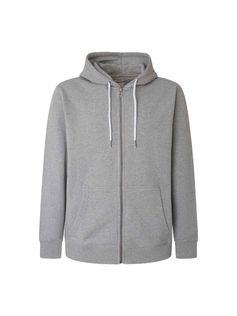 Pepe Jeans Sweatjacke Herren Baumwolle, grau von Pepe Jeans