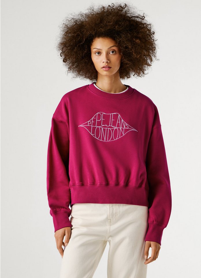 Pepe Jeans Sweatshirt BERNIS mit Rundhals, bestickt von Pepe Jeans