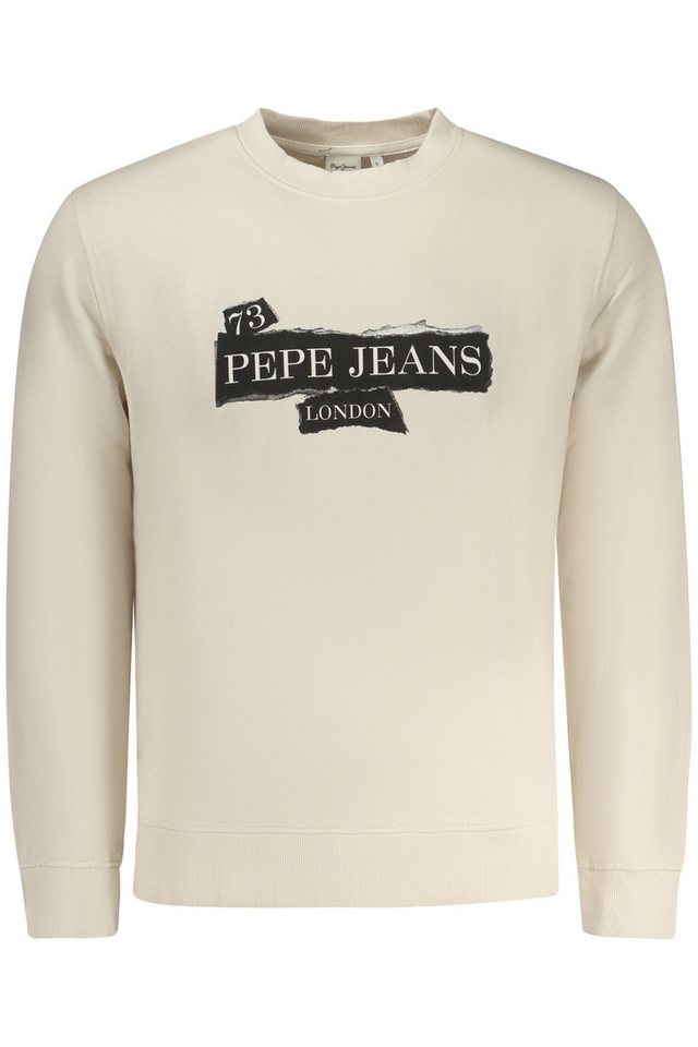 Pepe Jeans Sweatshirt Herren Sweatshirt Beige - Nachhaltige Baumwolle von Pepe Jeans