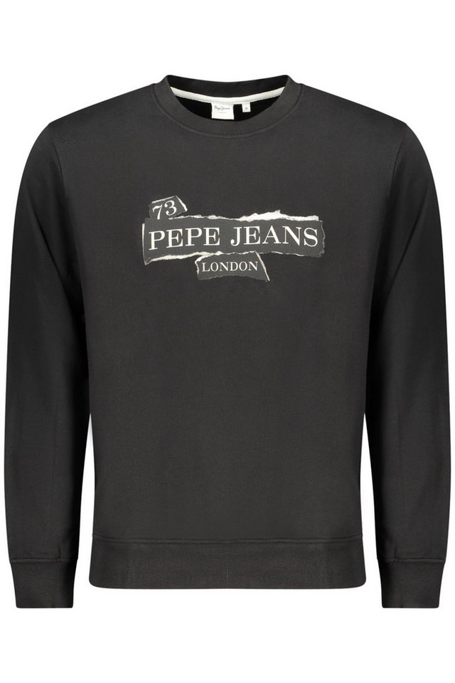 Pepe Jeans Sweatshirt Herren Sweatshirt Schwarz aus 100% Bio-Baumwolle von Pepe Jeans