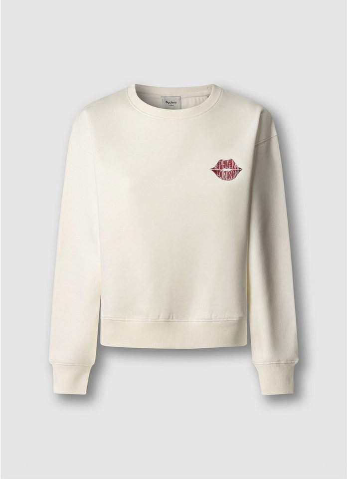 Pepe Jeans Sweatshirt LETHA mit geripptem Rundhals von Pepe Jeans