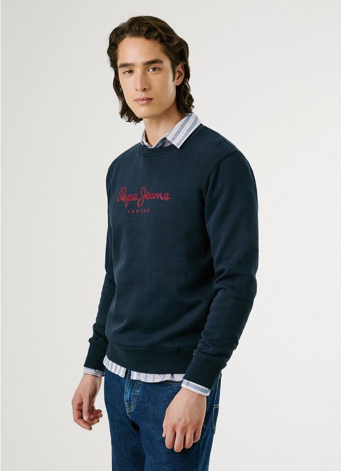 Pepe Jeans Sweatshirt MACBETH PLAIN CREW Regular Fit mit Rundhals Pepe Jeans Sweatshirt MACBETH PLAIN CREW Regular Fit mit Rundhals von Pepe Jeans