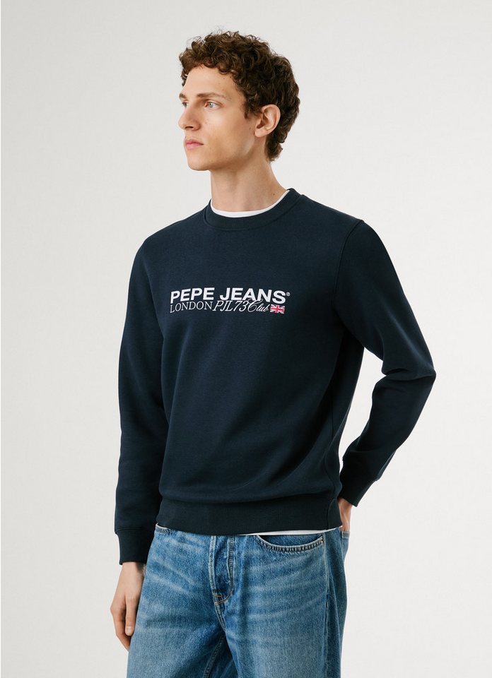 Pepe Jeans Sweatshirt MATTHEW CREW mit Label-Print auf der Brust von Pepe Jeans