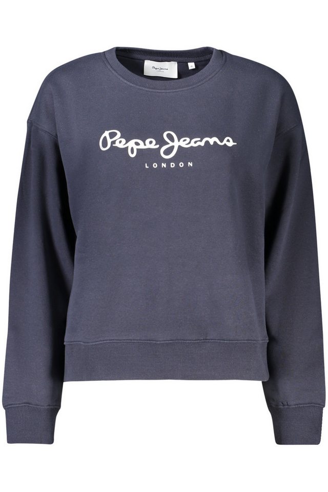 Pepe Jeans Sweatshirt Damen Sweatshirt Blau: Fleece, Bio-Baumwolle von Pepe Jeans