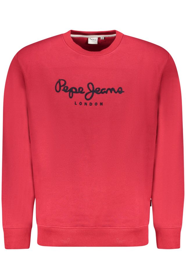 Pepe Jeans Sweatshirt Rotes Herren-Sweatshirt Rundhals aus Bio-Baumwolle von Pepe Jeans