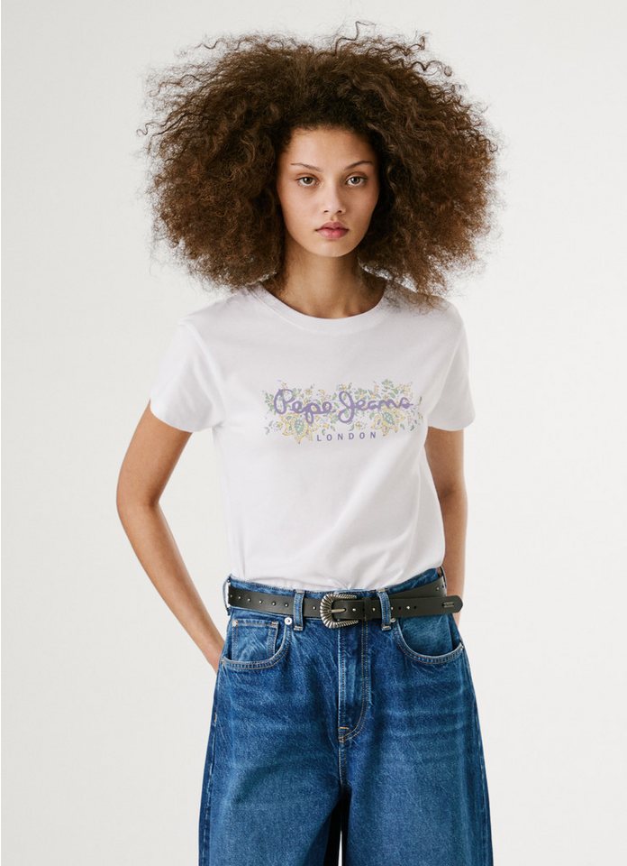 Pepe Jeans T-Shirt AVA mit floralem Print von Pepe Jeans