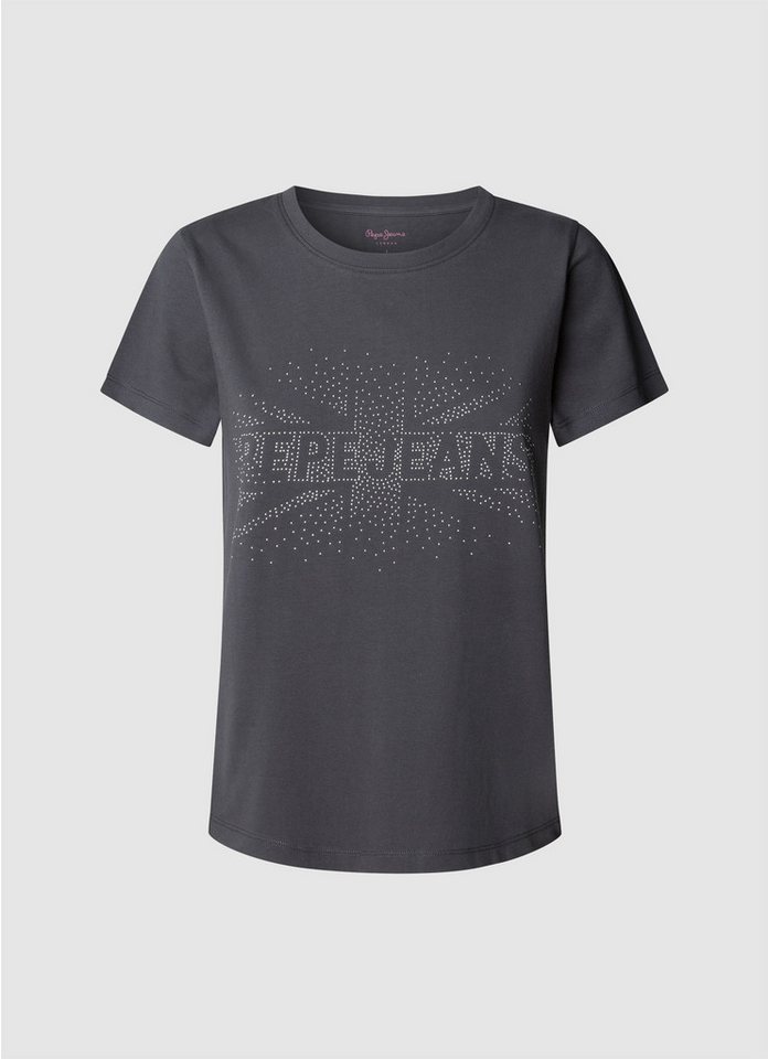 Pepe Jeans T-Shirt BERTIE mit Nieten, Rundhalsform von Pepe Jeans