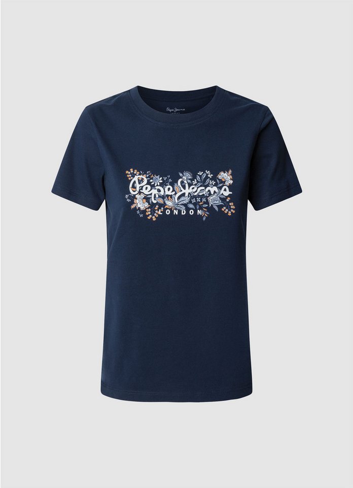 Pepe Jeans T-Shirt ROSALIND mit floralem Print vorn von Pepe Jeans