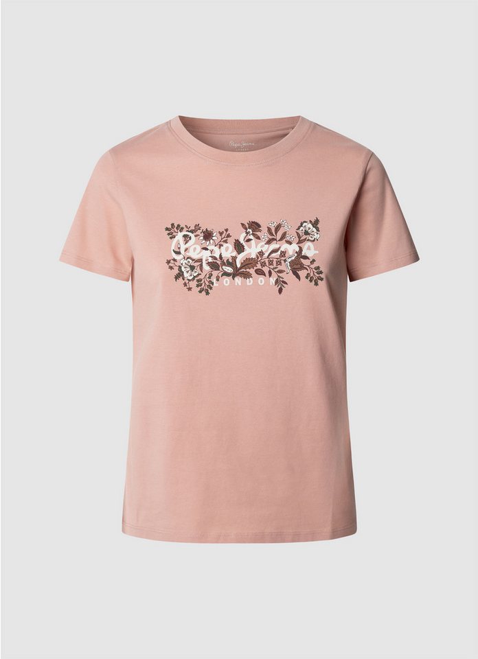 Pepe Jeans T-Shirt ROSALIND mit floralem Print vorn von Pepe Jeans