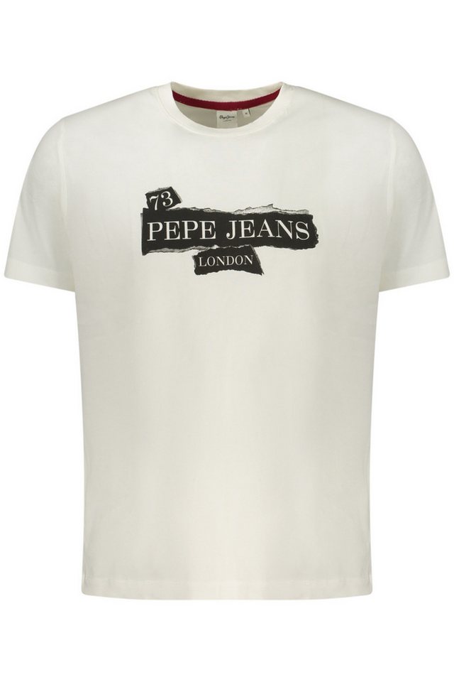 Pepe Jeans T-Shirt Weißes Herren-Kurzarmshirt aus nachhaltiger von Pepe Jeans