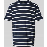 Pepe Jeans T-Shirt mit Label-Patch Modell 'Alessandro' in Marine, Größe XL von Pepe Jeans