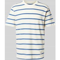 Pepe Jeans T-Shirt mit Label-Patch Modell 'Alessandro' in Weiss, Größe S von Pepe Jeans