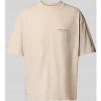 Pepe Jeans T-Shirt mit Label-Print in Beige, Größe L von Pepe Jeans