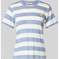 Pepe Jeans T-Shirt mit Motiv-Stitching Modell 'JINX' in Blau, Größe L Pepe Jeans T-Shirt mit Motiv-Stitching Modell 'JINX' in Blau, Größe L von Pepe Jeans