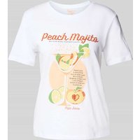 Pepe Jeans T-Shirt mit Motiv- und Statement-Print Modell 'VIOLA' in Weiss, Größe XS Pepe Jeans T-Shirt mit Motiv- und Statement-Print Modell 'VIOLA' in Weiss, Größe XS von Pepe Jeans