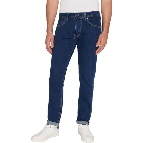 Pepe Jeans Tapered Jeans für Herren, Blau (Denim-CT7), 32W / 34L von Pepe Jeans