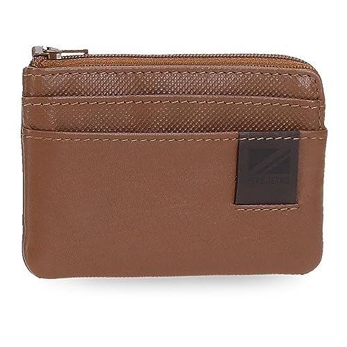 Pepe Jeans Topper Geldbörse Braun 11x7x1,5 cm Leder, braun, Talla única, geldbörse von Pepe Jeans