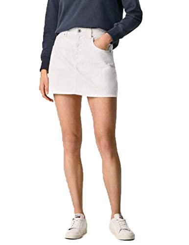 Pepe Jeans Damen Rachel Skirt, White (Denim-TB1), M von Pepe Jeans