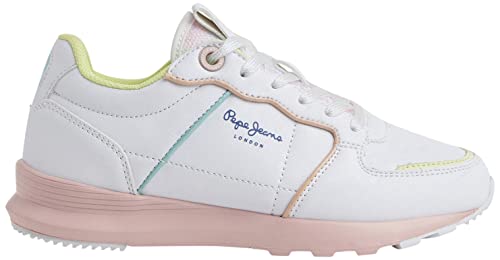 Pepe Jeans York Candy G Running Sneaker, White, 40 EU von Pepe Jeans