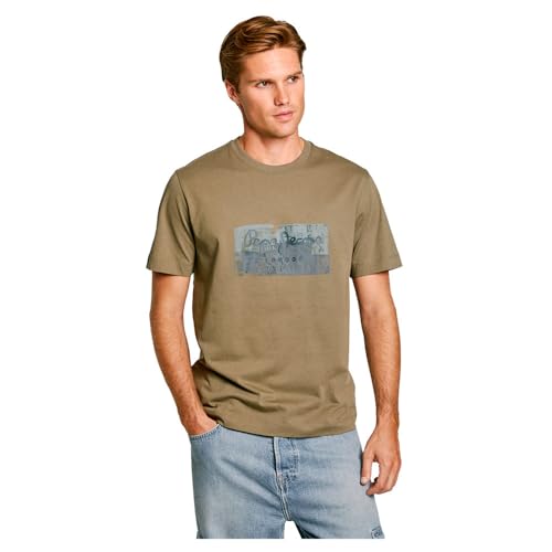 Pepe jeans Connor Herren-T-Shirt, Grün, grün, XXL von Pepe jeans