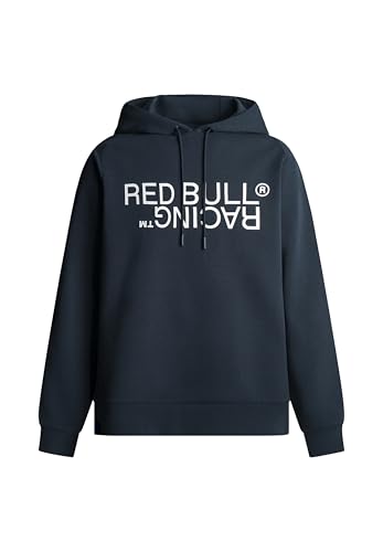 Red Bull Racing X Pepe Jeans Herren RBR Reflect Logo Graphic Hoody Sweatshirt, Blue (Dulwich Blue), L von Red Bull Racing X Pepe Jeans