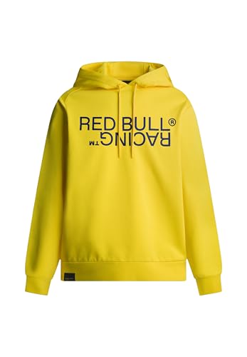 Red Bull Racing X Pepe Jeans Herren RBR Reflect Logo Graphic Hoody Sweatshirt, Yellow (Yellow), L von Red Bull Racing X Pepe Jeans