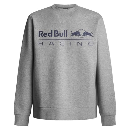 Red Bull Racing X Pepe Jeans Herren RBR Team Logo Crew Sweatshirt, Grey (Marl Grey), XL von Red Bull Racing X Pepe Jeans