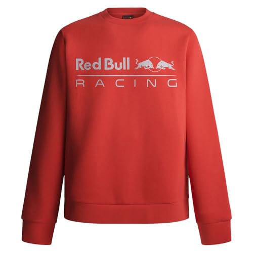 Red Bull Racing X Pepe Jeans Herren RBR Team Logo Crew Sweatshirt, Red (Mars RED), L von Red Bull Racing X Pepe Jeans
