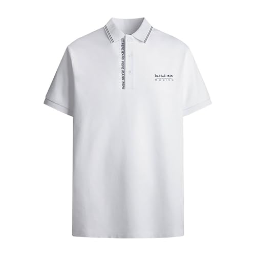 Red Bull Racing X Pepe Jeans Herren RBR Tipped Logo Polo, White (White), XXL von Red Bull Racing X Pepe Jeans