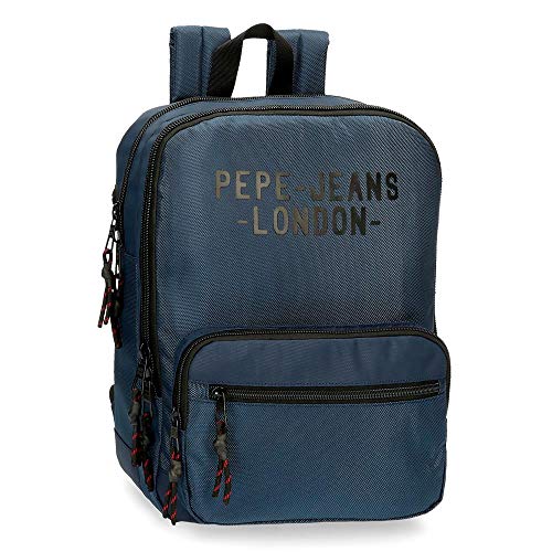 Pepe Jeans Bromley Laptop-Rucksack Blau 27x36x12 cms Polyester 13,3" 1.17L von Pepe Jeans