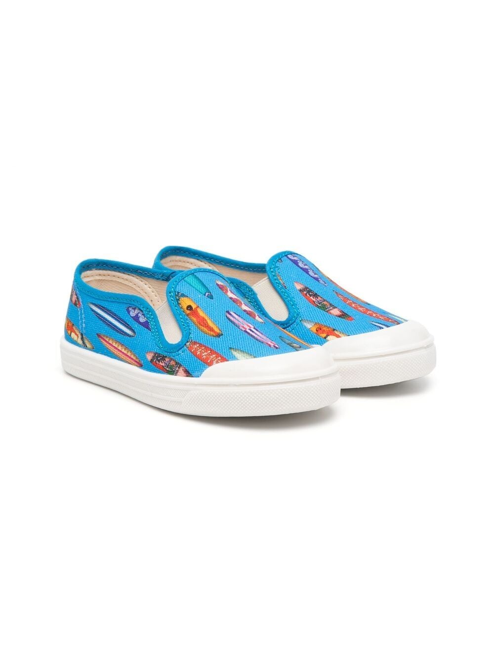 Pèpè Slip-On-Sneakers mit Dino-Print - Blau von Pèpè