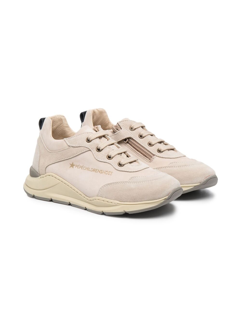 Pèpè Sneakers mit Logo-Prägung - Nude von Pèpè