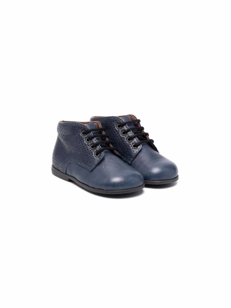 Pèpè Stiefel aus Lackleder - Blau von Pèpè