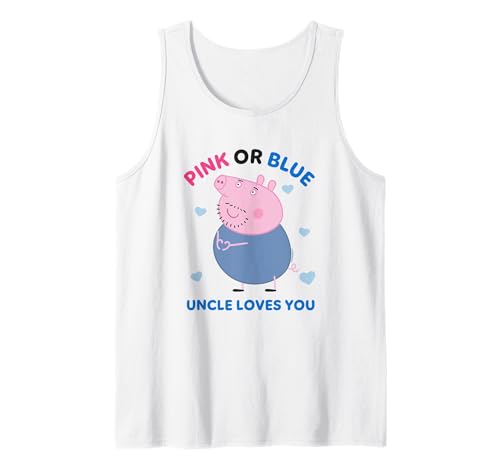Herren Peppa Pig Pink Or Blue Uncle Pig Loves You Tank Top Herren Peppa Pig Pink Or Blue Uncle Pig Loves You Tank Top von Peppa Pig