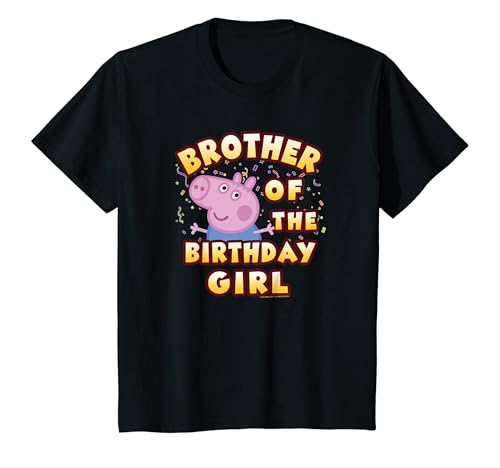 Kinder Peppa Pig George Pig Birthday Brother of the Girl T-Shirt von Peppa Pig