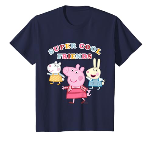 Kinder Peppa Wutz - Luzie Locke Louisa Löffel Super Coole Freunde T-Shirt von Peppa Pig