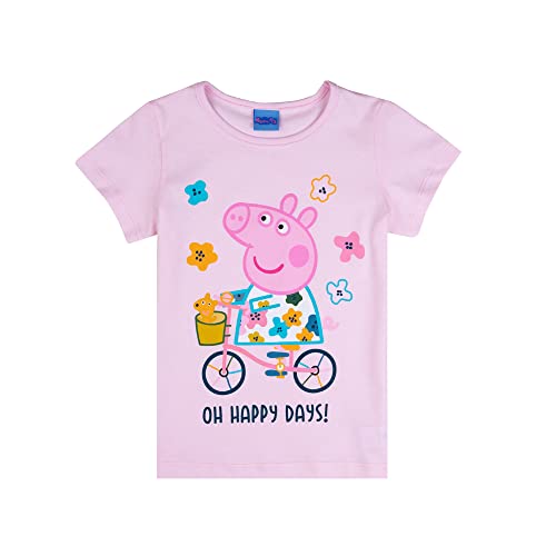 Peppa Pig/Peppa Wutz Mädchen T - Shirt mit Peppa 82662 rosa, Größe 116, 6 Jahre von Peppa Pig