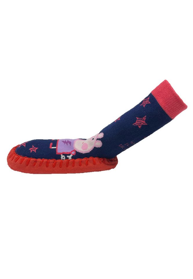 Peppa Pig Mädchen Hausschuh-Socken Stopper-Socken Hausschuh von Peppa Pig
