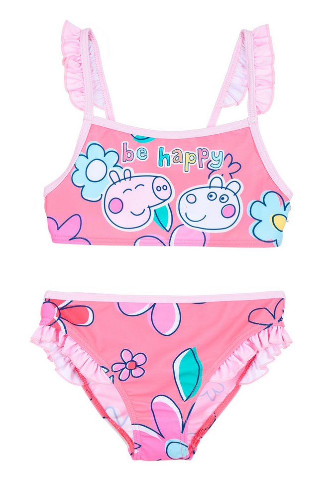 Peppa Pig Badeanzug Mädchen Bikini Bade-Set Kinder Bademode von Peppa Pig
