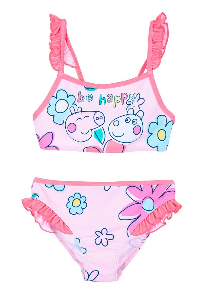 Peppa Pig Badeanzug Mädchen Bikini Bade-Set Kinder Bademode von Peppa Pig