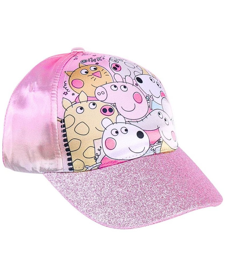 Peppa Pig Baseball Cap Peppa Wutz Mädchen Sommerkappe mit Glitzer Größe 53 cm von Peppa Pig