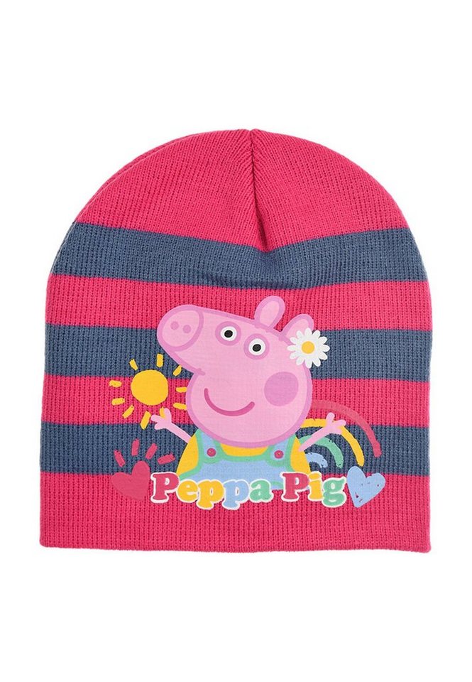 Peppa Pig Beanie Peppa Wutz Kinder Mädchen Winter-Mütze von Peppa Pig